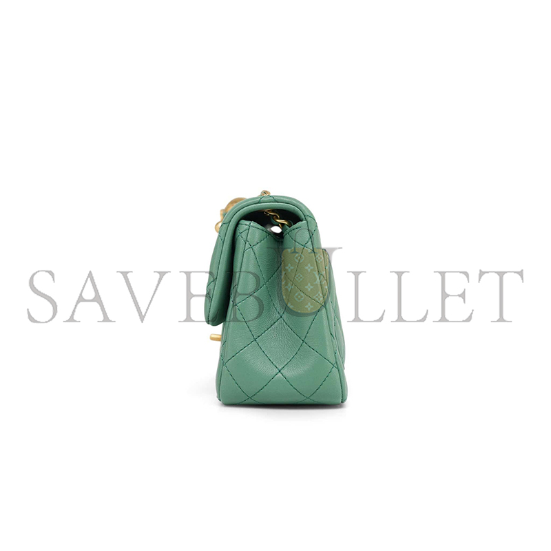 CHANEL MINI FLAP BAG WITH PEARL CRUSH AS1786 (17*13*8cm)